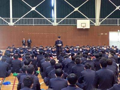 １年生代表による挨拶