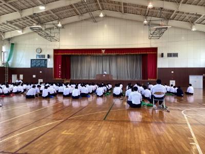 終業式（生徒会長挨拶）