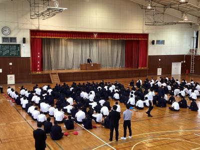 始業式（学校長訓話）